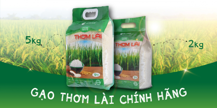 Gạo Thơm Lài gạo Thượng Hạng Gente Food 100% hảo hạng Freeship túi 5kg 150000đ