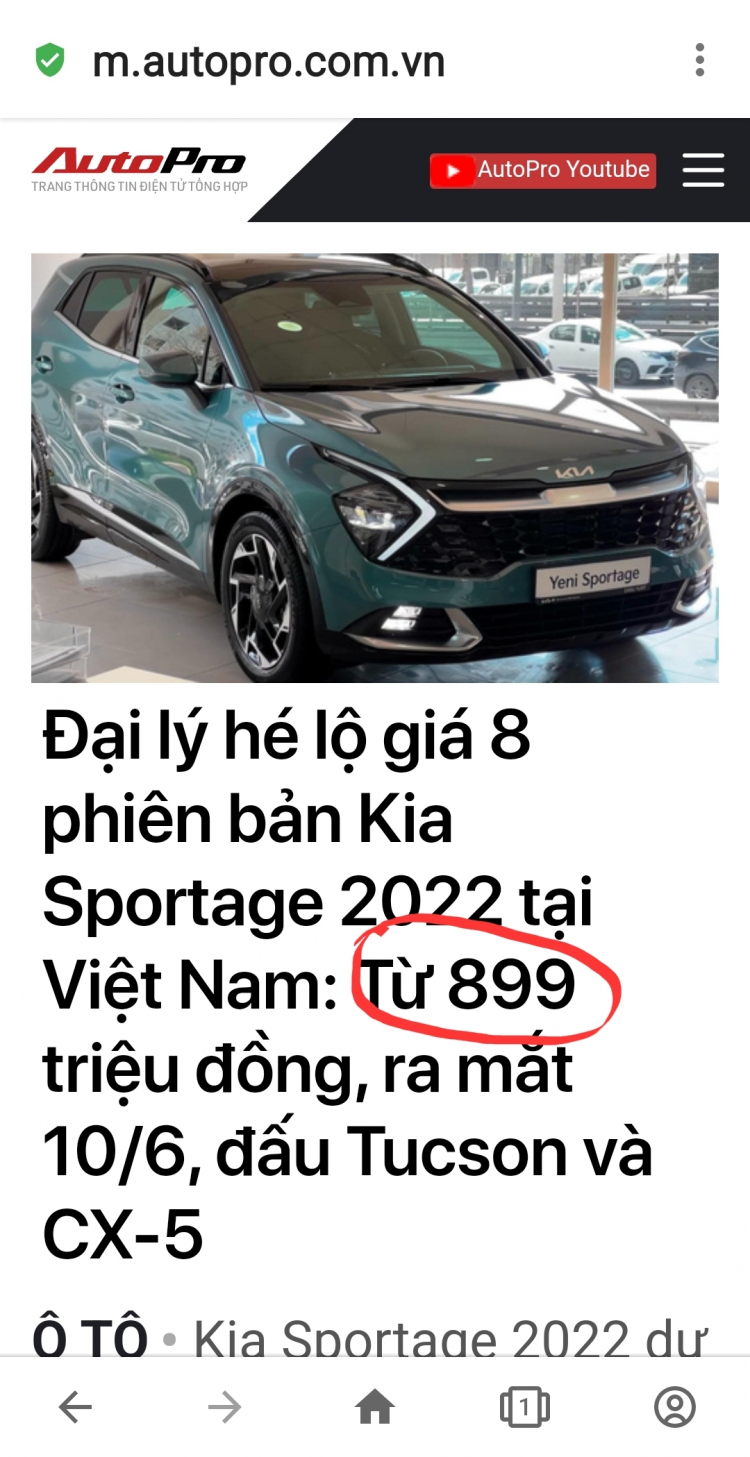 Kia Sportage 2022 sắp bán ở Việt Nam với 8 phiên bản, có bản máy dầu