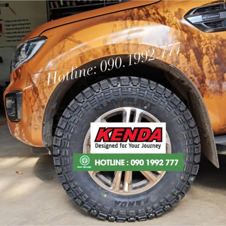 Độ lốp off road 275/70R18 KENDA RT cho Ford Wildtrack