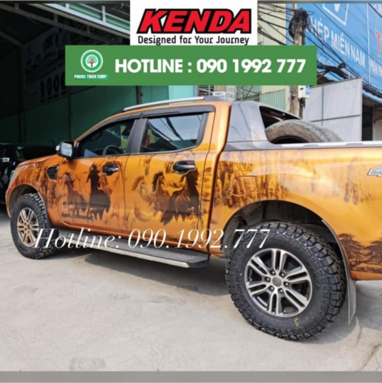 Độ lốp off road 275/70R18 KENDA RT cho Ford Wildtrack