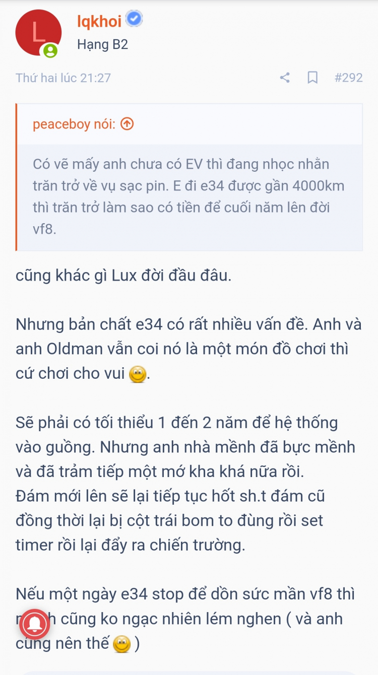 Chém gió về xe điện các anh!