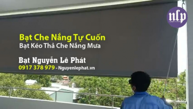 Bạt Che Nắng Tự Cuốn Long An, Bạt Mái Kéo Thả Che Mưa Ngoài Trời Long An