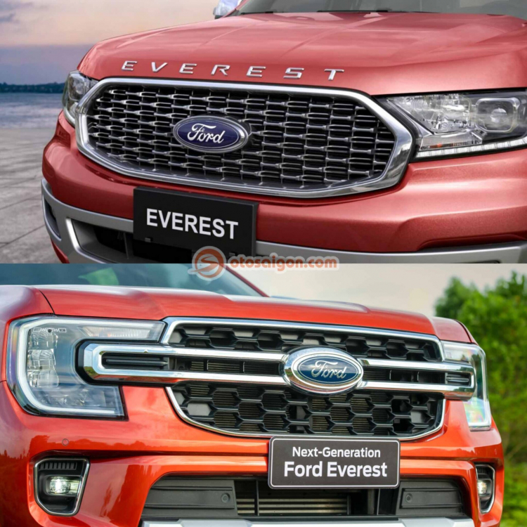 Sự khác biệt giữa Ford Everest thế hệ cũ và mới: Cú “lột xác” toàn diện, trang bị bỏ xa đối thủ