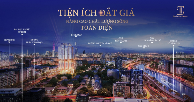 STELLA RESIDENCE – Căn hộ hạng SANG tọa lạc ngay mặt tiền đường Trần Hưng Đạo, Quận 5. Sổ Sẵn chỉ chờ đón chủ nhân xứng đáng