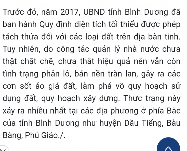 Quy định tách thửa (05/07/2022)