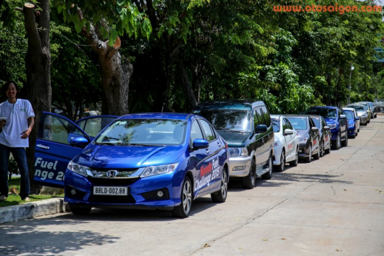 Bất ngờ Honda City 2015 chạy 200 km chưa đến 9 lít xăng !