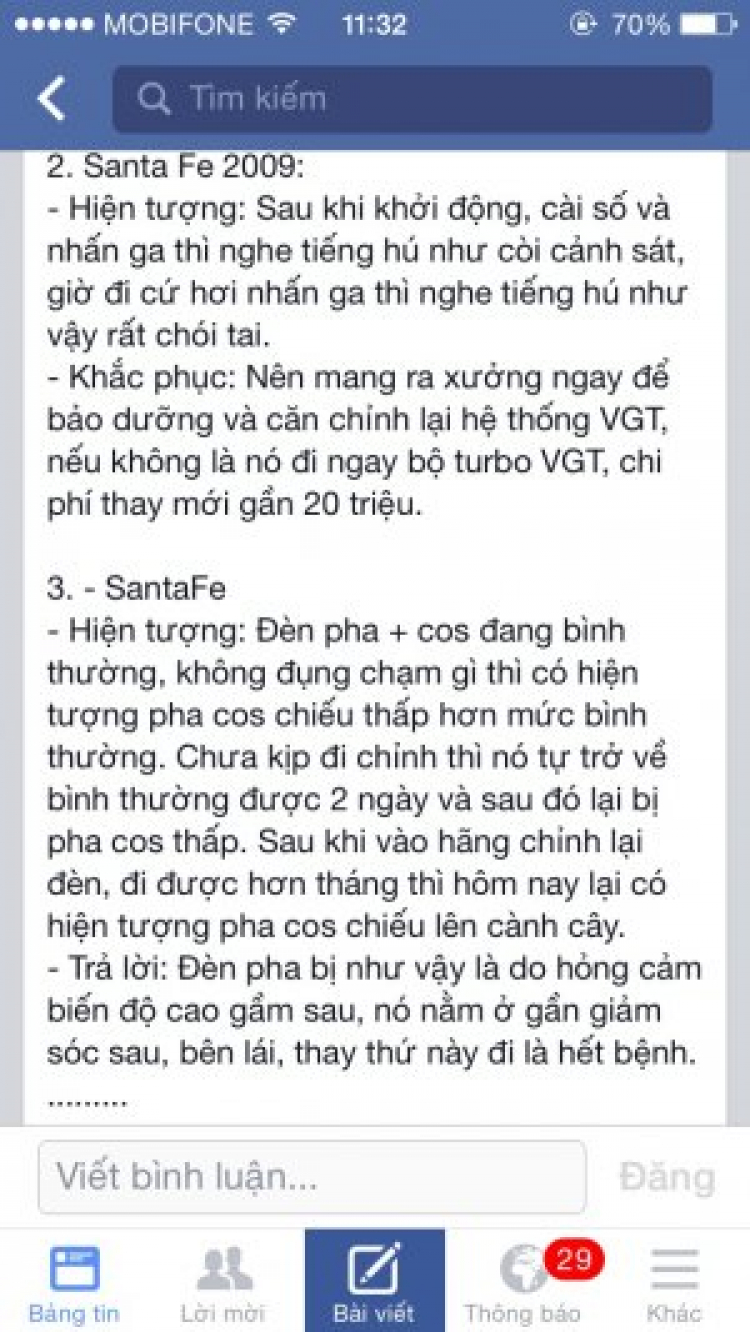 Chia sẻ kn về santafe 2014