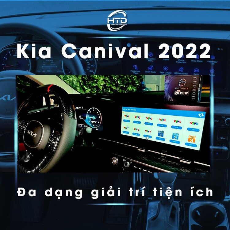 Android Box cho ô tô D12 New Kia Carnival 2022 mạnh nhất  - Bảo hành 24 tháng , 1 đổi 1