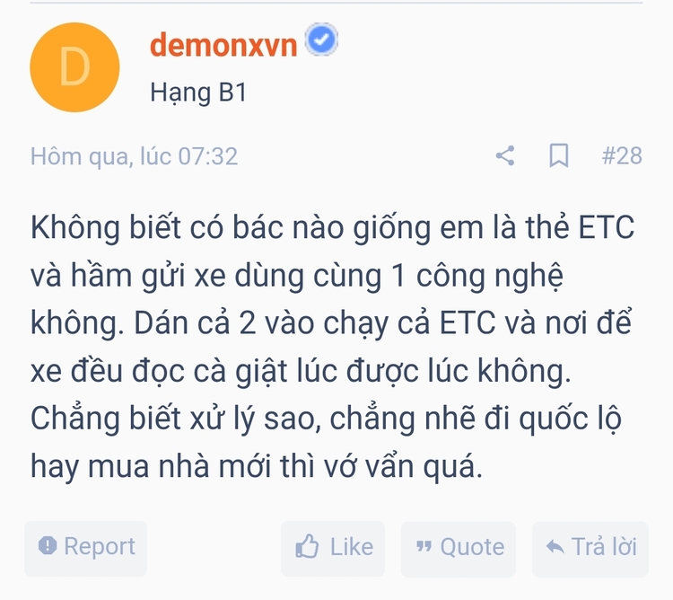 Thẻ thu phí không dừng: Dán cả hai, tại sao không?