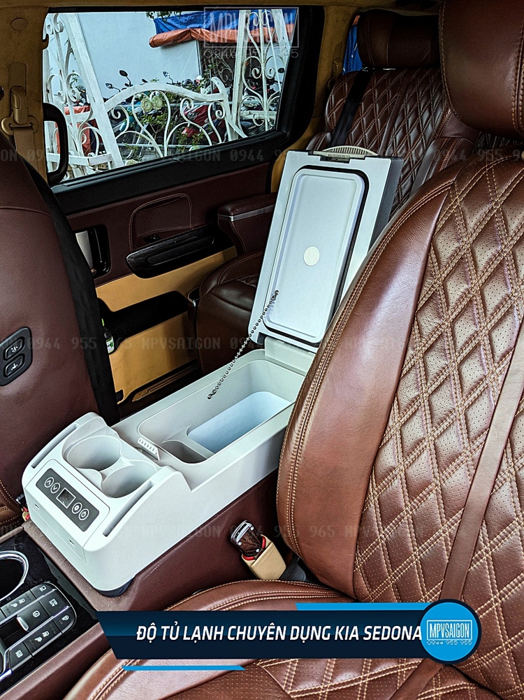 Kia Sedona độ - nâng cấp tủ lạnh xe ô tô Kia Sedona độ - nâng cấp tủ lạnh xe ô tô