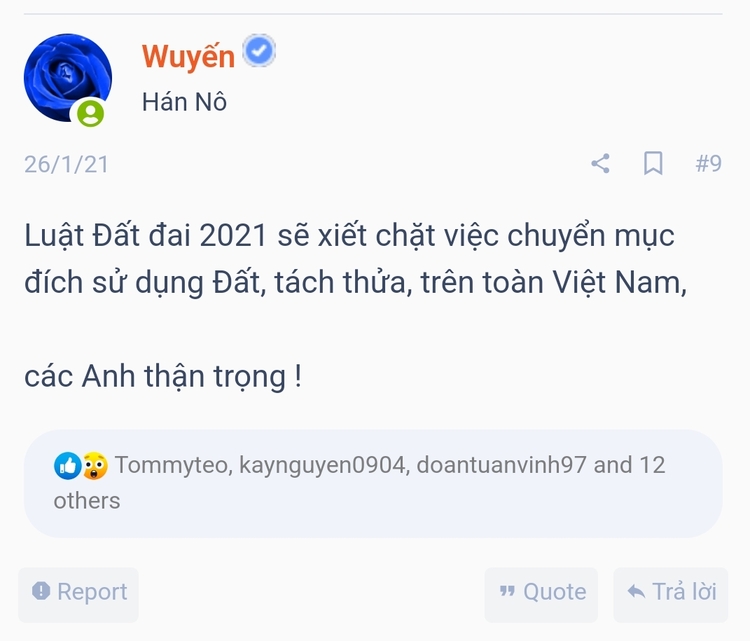 [VTC] Phân lô, Tách thửa (Hà Nội)