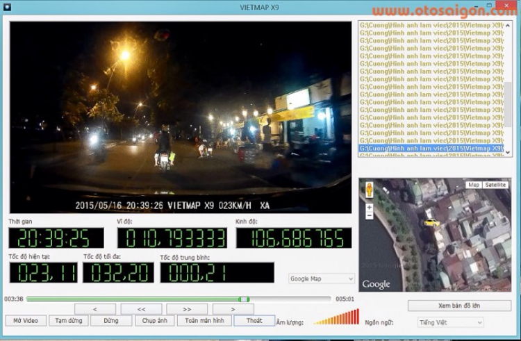 Test thử Camera hành trình Vietmap X9 cho các bác tham khảo sử dụng Test thử Camera hành trình Vietmap X9 cho các bác tham khảo sử dụng