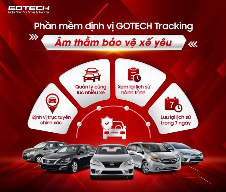 Chủ động quản lý bảo vệ xe ô tô với Gotech Tracking