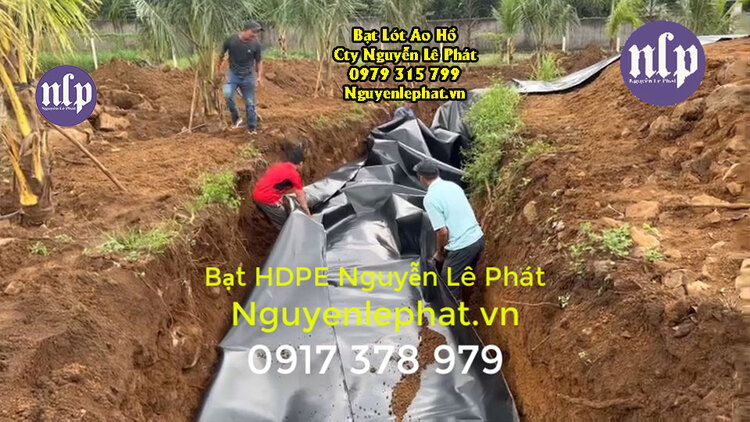 Bạt Lót Ao Hồ Chứa Nước Nuôi Cá HDPE Bình Dương Giá Rẻ