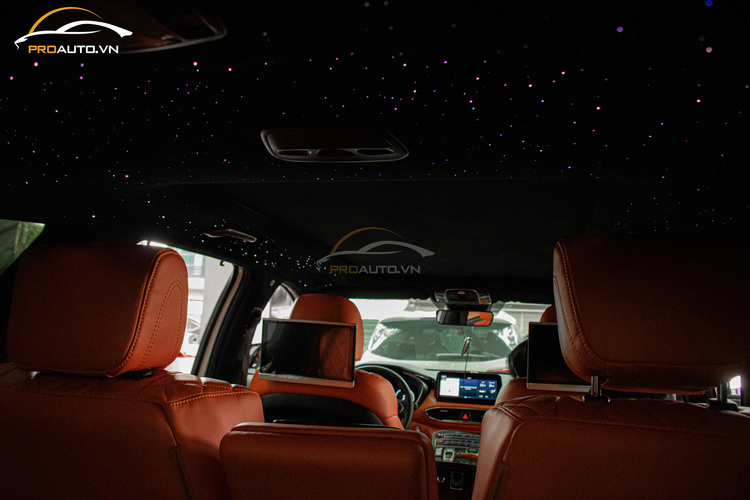 Santafe độ ghế Limousine tone Cam Hermes thời thượng từ 7 chỗ xuống 4 chỗ | Chi Phí chỉ tầm 300 triệu ??