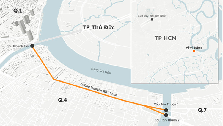 Tuyến đường chính nối Nam Sài Gòn với các quận trung tâm thành "nút cổ chai" nhiều năm