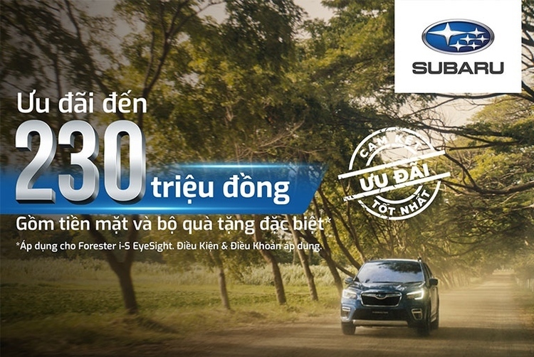 Trái ngược xu hướng “bia kèm lạc”, Subaru Forester đang giảm giá 230 triệu đồng, đi kèm một loạt quà tặng đáng tiền