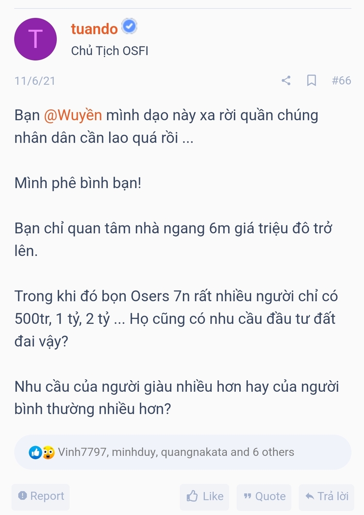 " F0 " - những Kẻ gom tiền cho Thị trường Bất Động Sản phổ thông