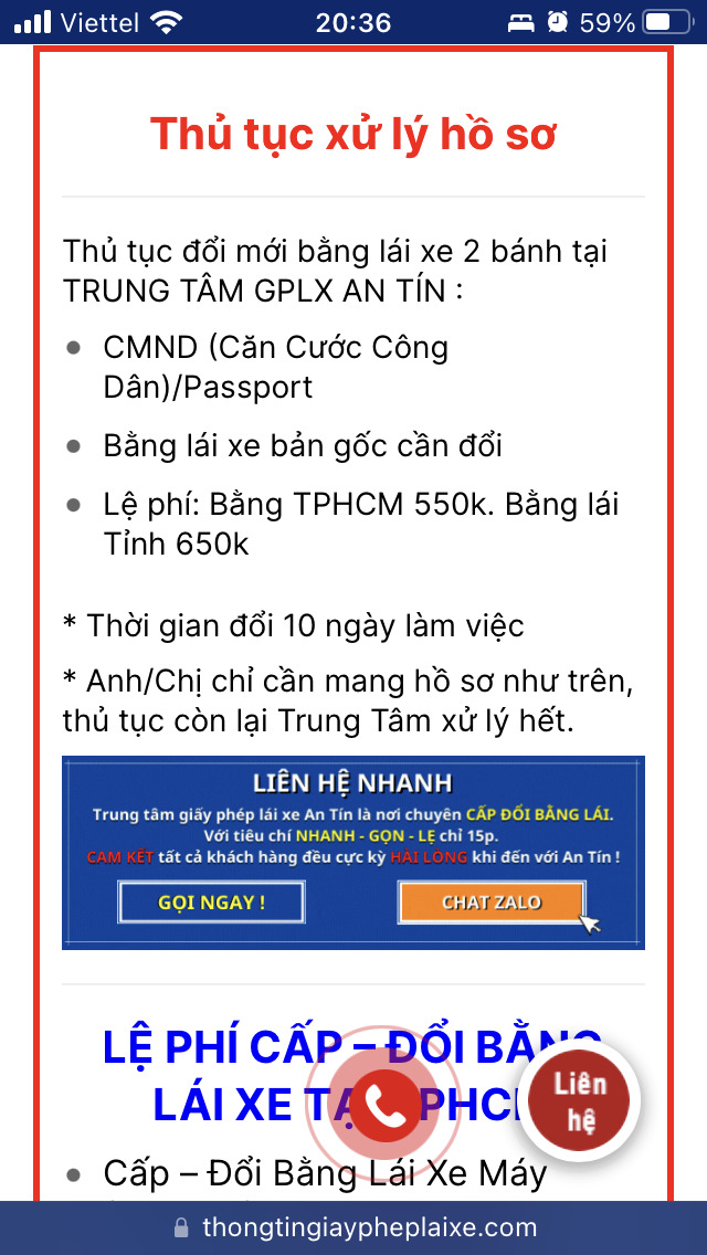 Làm lại bằng lái xe bị mất