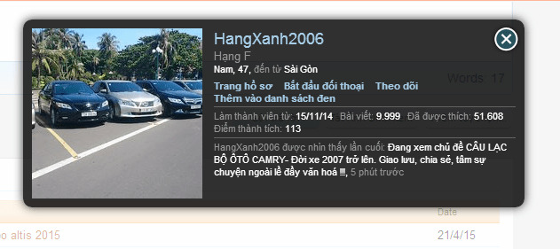 Câu Lạc Bô Camry (Đời 2007 trở lên) - Giao lưu, chia sẻ, tâm sự chuyện ngoài lề đầy văn hoá!!!