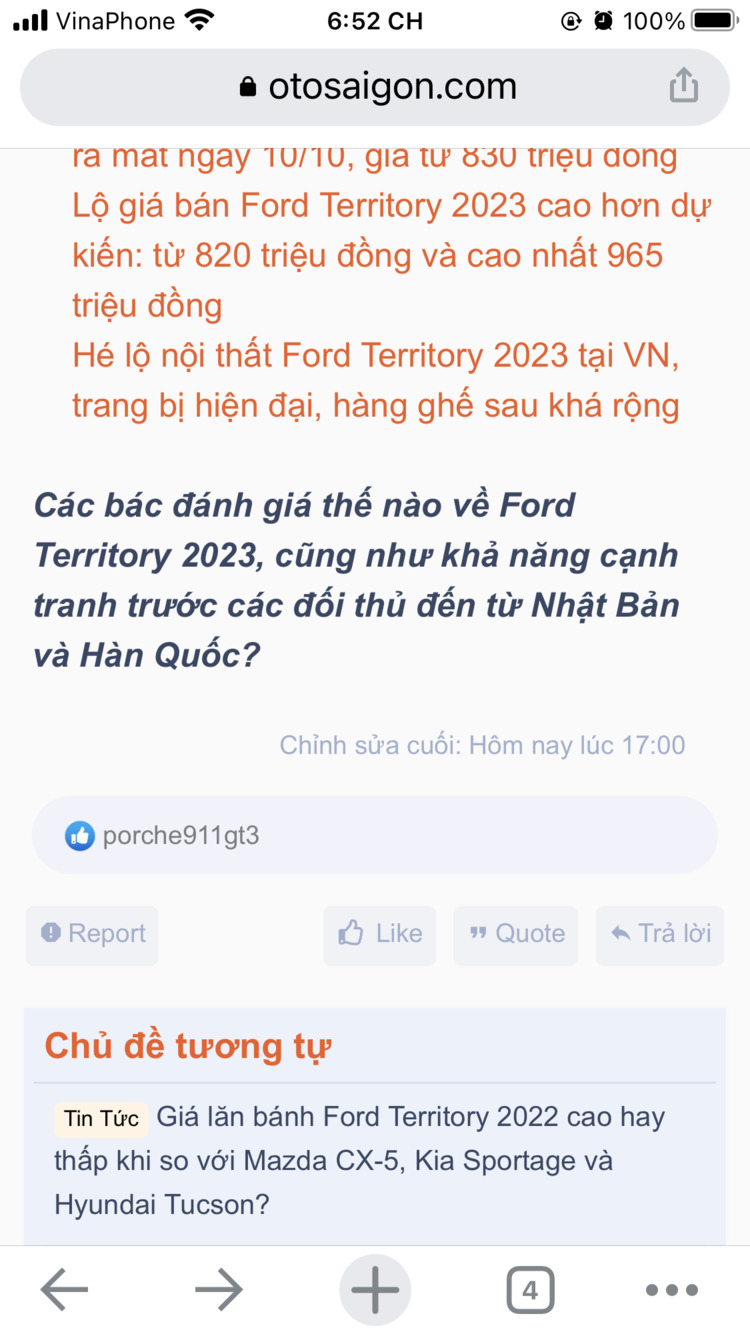 Ford Territory 2023 chính thức ra mắt tại Việt Nam: 3 phiên bản, giá từ 822 triệu đồng, đầy ắp trang bị