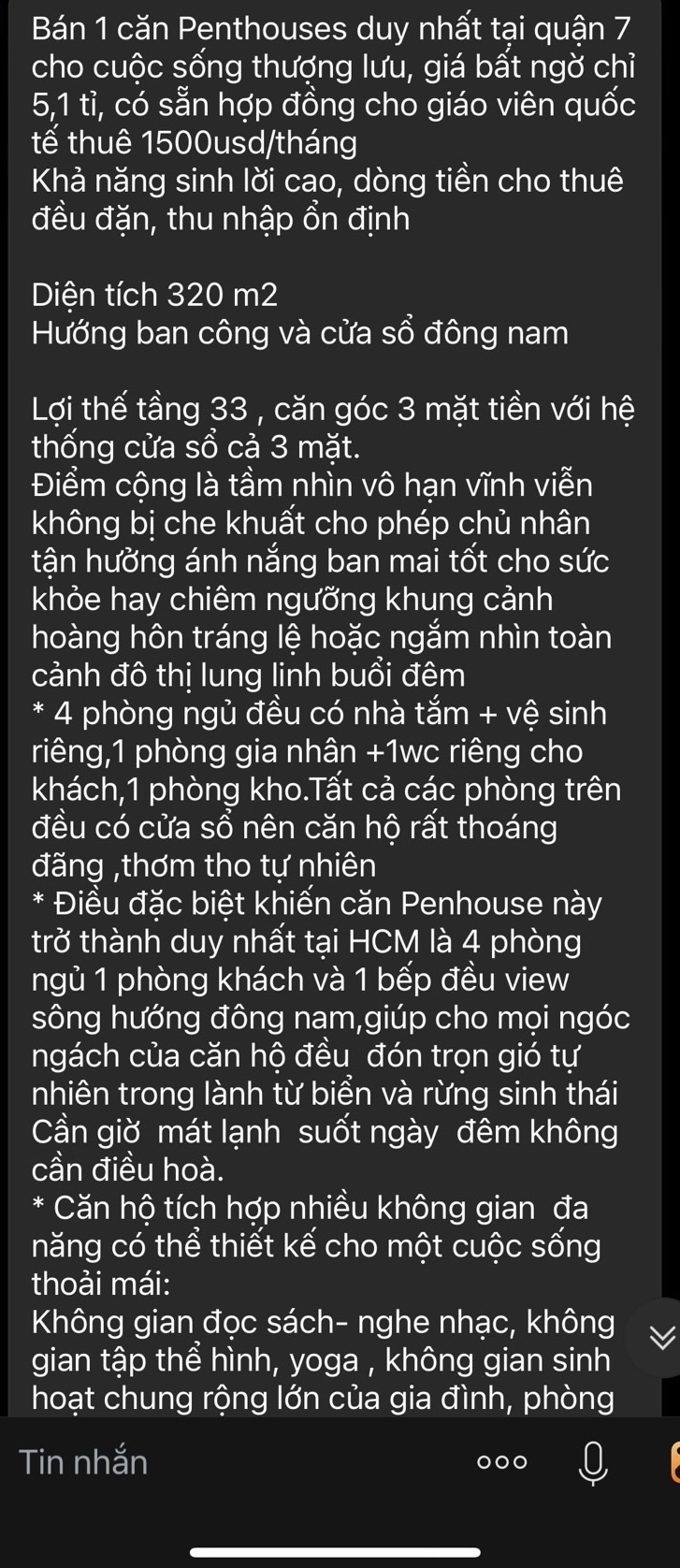 Cập nhật giá căn hộ - nhà phố kinh doanh - biệt thự Phú Mỹ Hưng