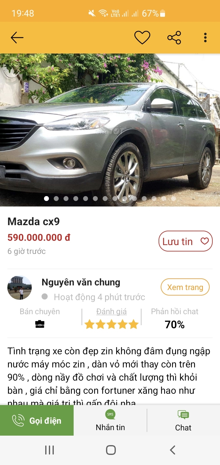 Em tìm Mazda CX-9 càng "cọp" càng tốt