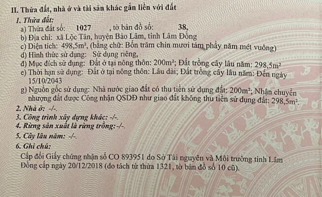 Thông tin xoay quanh BĐS Bảo Lộc.