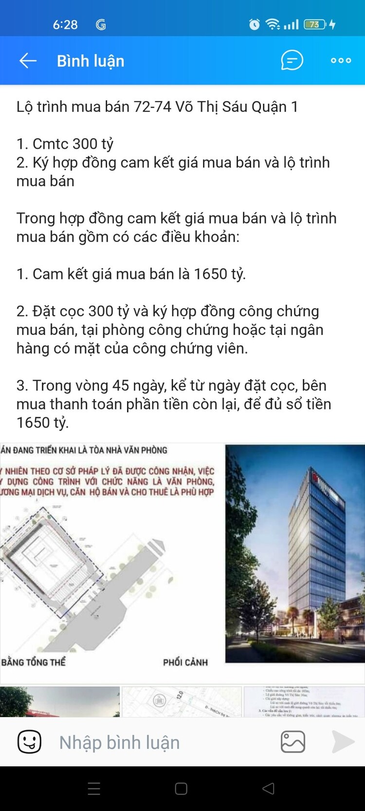 Dự án 74 Võ Thị Sáu, Quận 1 (đối diện công viên Lê Văn Tám)