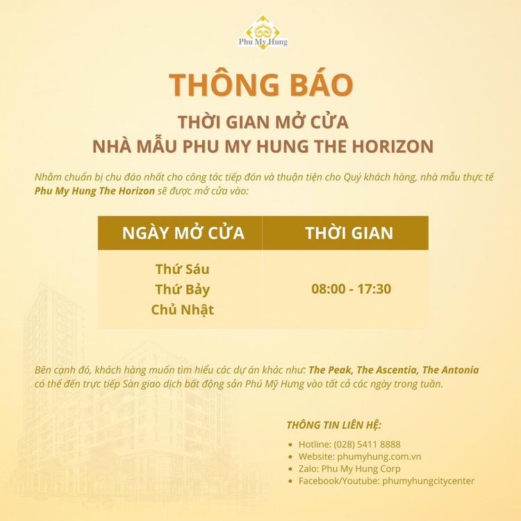 The Horizon ngay Hồ Bán Nguyệt, cách Crescent Mall vài phút đi bộ The Horizon ngay Hồ Bán Nguyệt, cách Crescent Mall vài phút đi bộ
