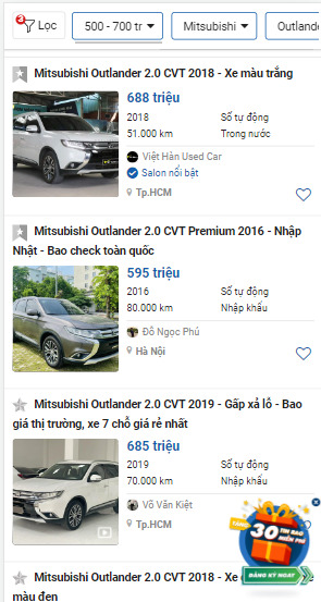 Mua xe lần đầu, loanh quanh 700 triệu chọn Outlander 2018 hay Creta 2022 đặc biệt?