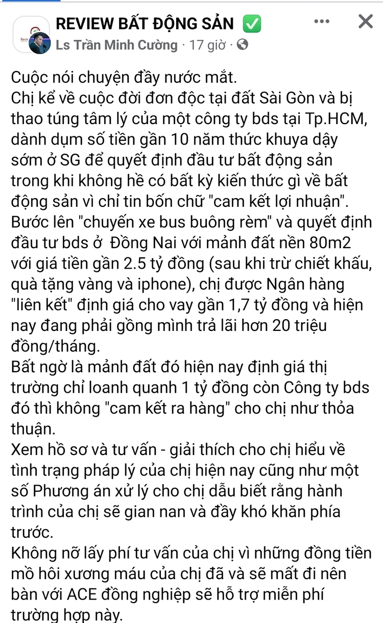 " F0 " - những Kẻ gom tiền cho Thị trường Bất Động Sản phổ thông