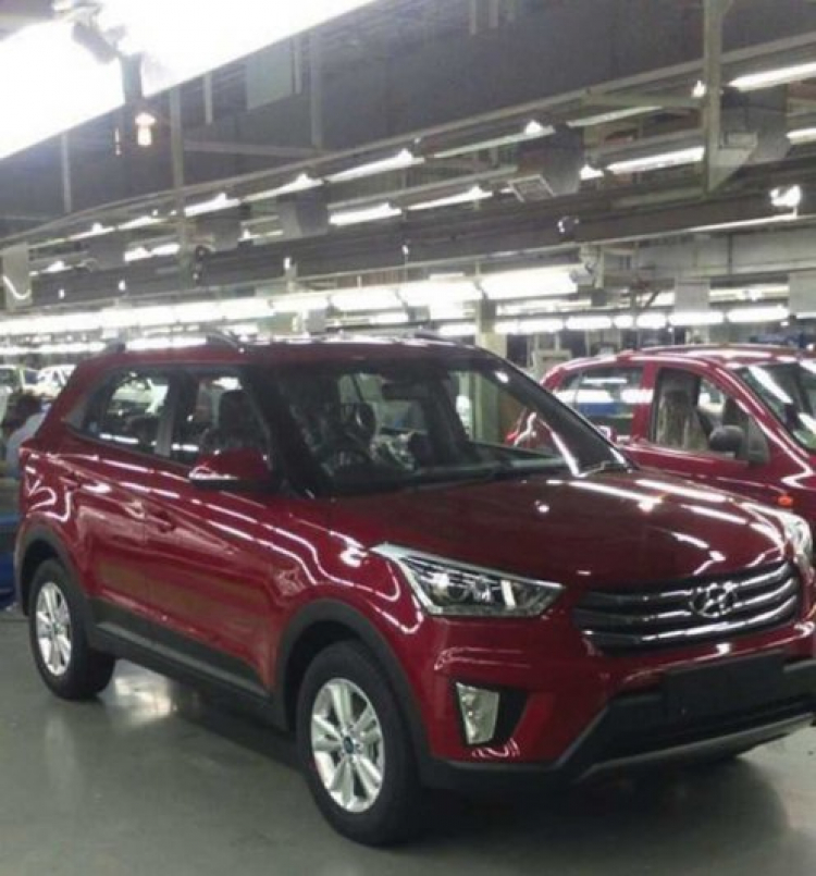 Hyundai Creta lộ ảnh thực tế tại nhà máy