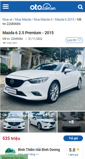 Có nên mua Mazda 6 2015 bản cao cấp giá 600 triệu?