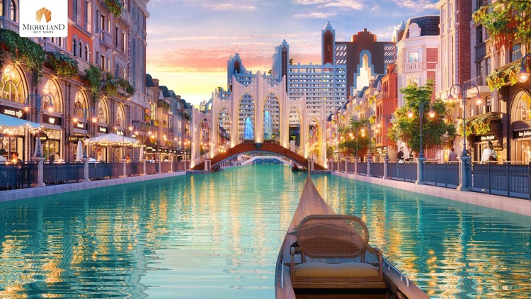 Thành phố bán đảo du lịch Merry Land Quy ra phân khu nhà phố Townhouse Thành phố bán đảo du lịch Merry Land Quy ra phân khu nhà phố Townhouse