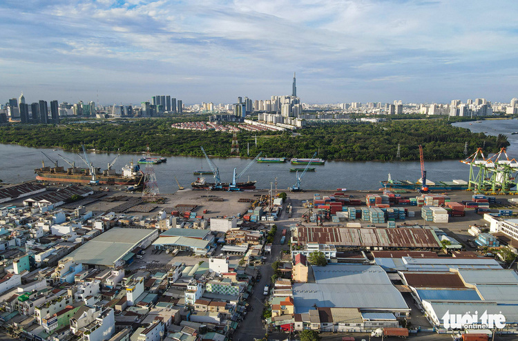 View từ phía Quận 7 View từ phía Quận 7