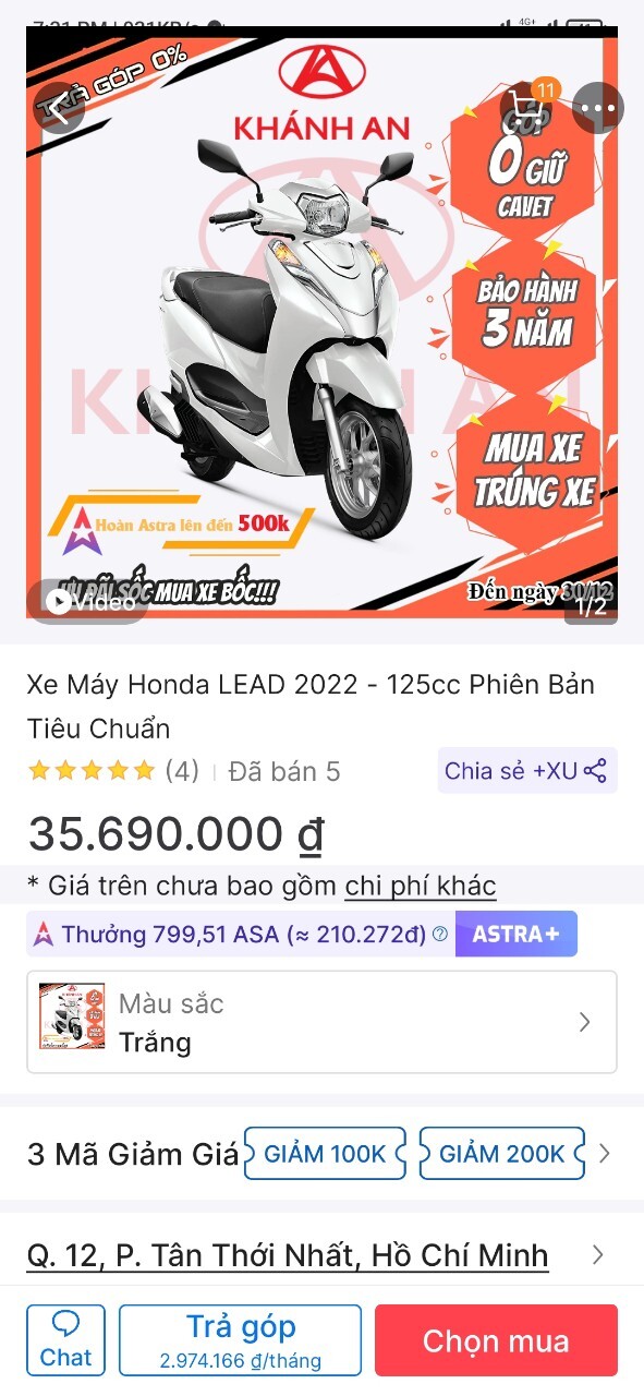 Honda hết cửa ngáo giá rùi