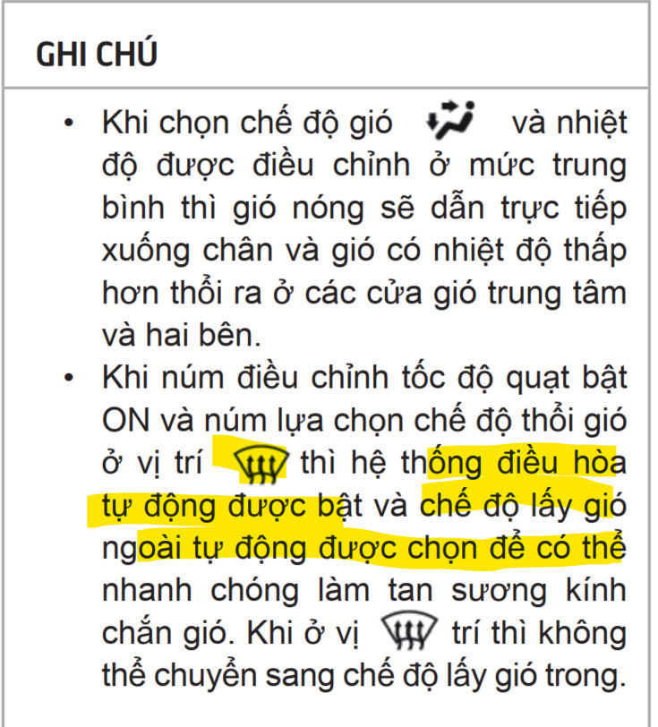 Bật sấy kính có cần giảm nhiệt độ điều hoà? Bật sấy kính có cần giảm nhiệt độ điều hoà?