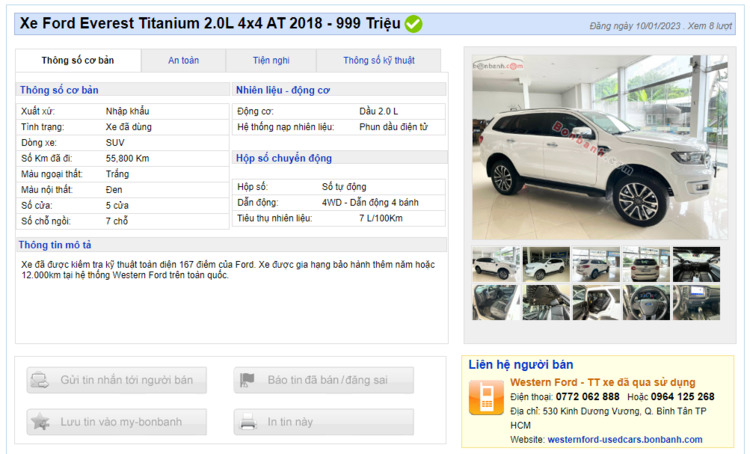 Tầm giá 850-900tr, Ford Everest 2019 bản Trend cũ và Fortuner xe nào đáng mua? Tầm giá 850-900tr, Ford Everest 2019 bản Trend cũ và Fortuner xe nào đáng mua?