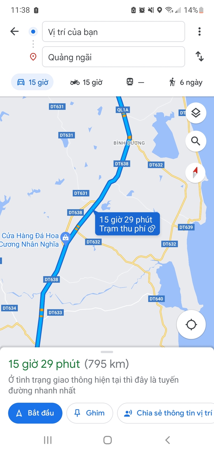 Xin kinh nghiệm tuyến đường từ SG về Quảng Ngãi