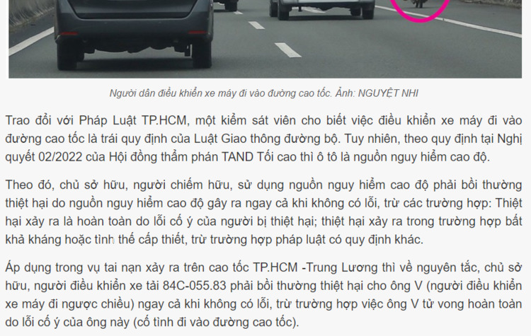 Xe máy chạy vào cao tốc gây nguy hiểm ngày càng nhiều, thậm chí gây tai nạn Xe máy chạy vào cao tốc gây nguy hiểm ngày càng nhiều, thậm chí gây tai nạn
