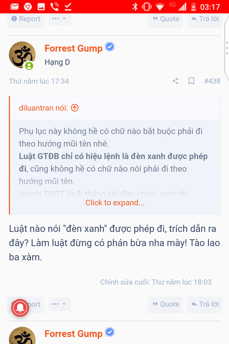 Đi thẳng trên làn rẽ phải, trái: Lỗi gì?