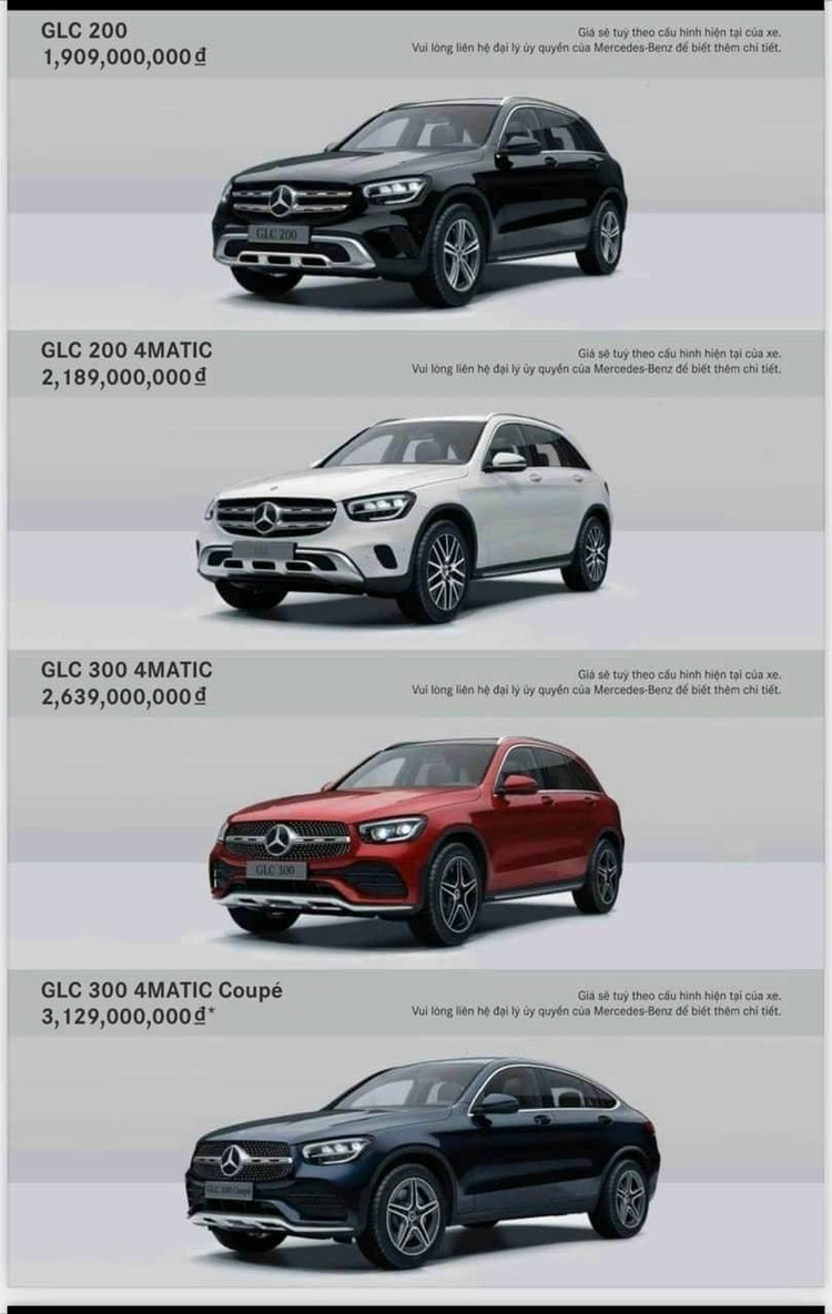 Giá Xe Mercedes-Benz