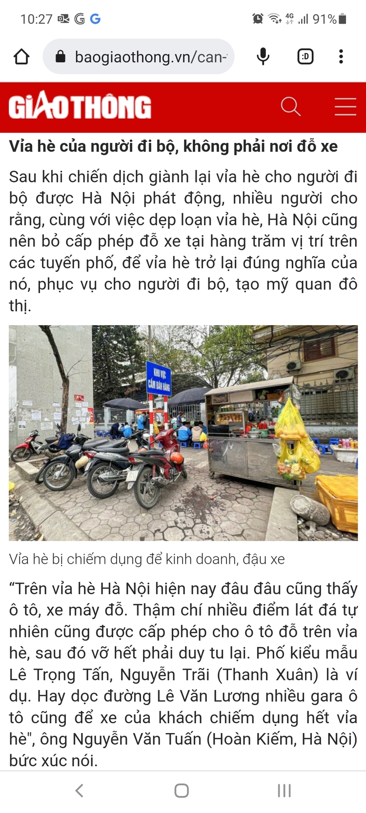 Đậu/Đỗ xe trên vỉa hè là được phép, đúng hay sai? Đậu/Đỗ xe trên vỉa hè là được phép, đúng hay sai?