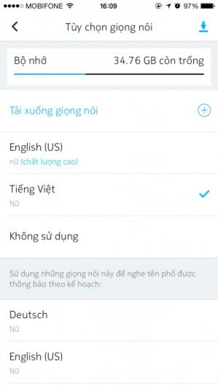 Here Map cho iOS cập nhật tiếng Việt cho các bác nghe vui tai.