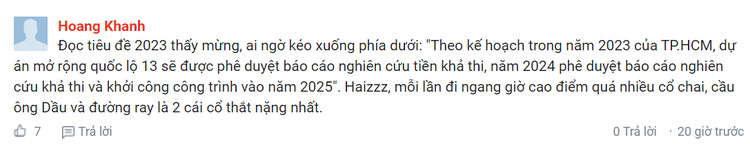 TP.HCM ưu tiên mở rộng Quốc lộ 13 năm nay 2023