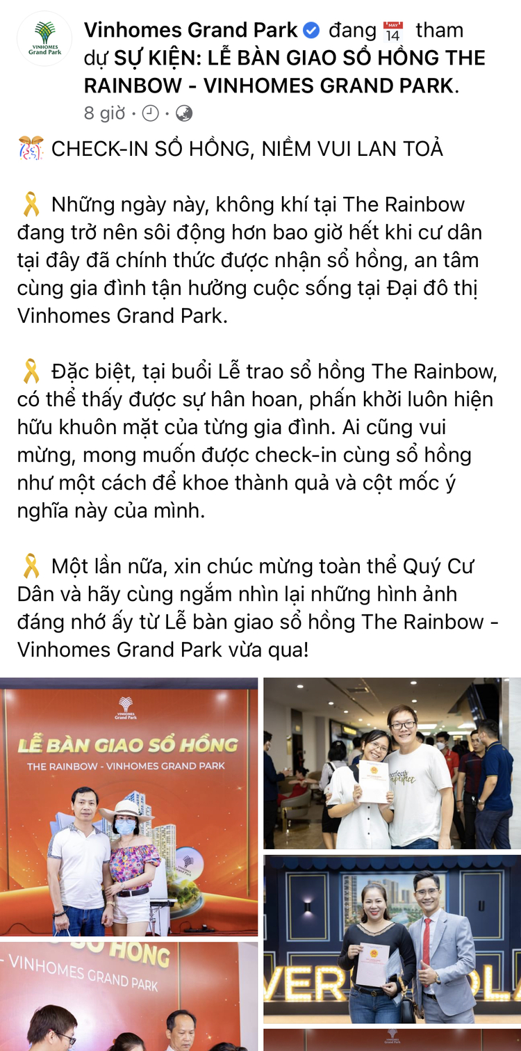 VINHOMES GRAND PARK QUẬN 9 LÀ CÁI “BẪY GẤU” CHO NHỮNG KHÁCH YÊU MÀU HỒNG!