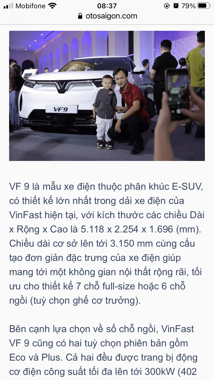 VinFast bàn giao lô xe VF 9 đầu tiên vào ngày 27/3/2023