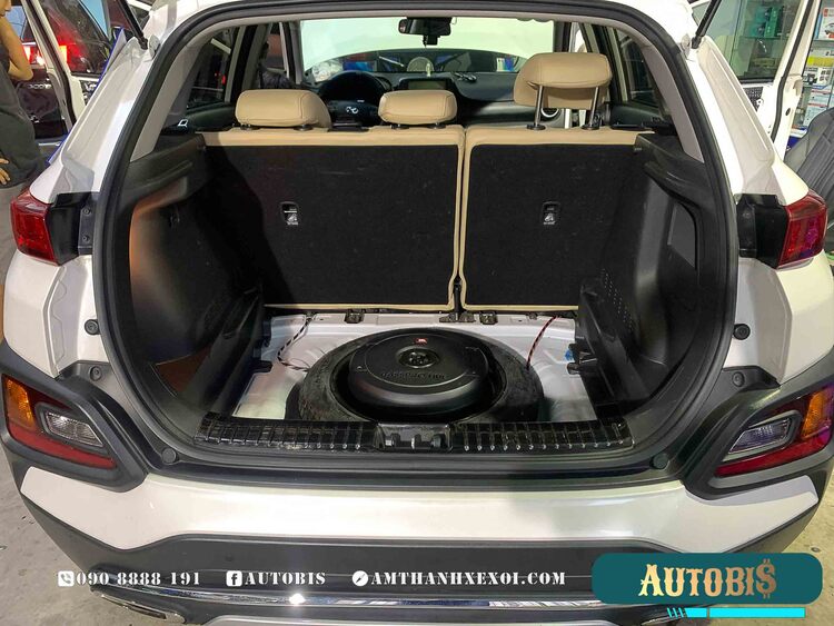 Hyundai Kona Thi Công Nâng Cấp Loa Thương Hiệu Focal, JBL & Cách Âm Với Thương Hiệu Vibrofiltr Tại Autobis