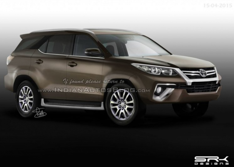 Toyota Fortuner 2016 sẽ có 4 phiên bản và được bổ sung nhiều trang bị